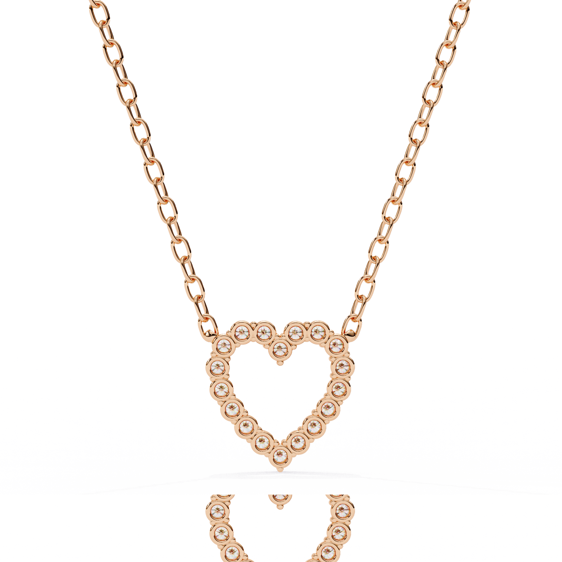 Luxe Heart Diamond Pendant - Espira Fine Gems