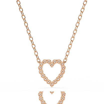 Luxe Heart Diamond Pendant - Espira Fine Gems