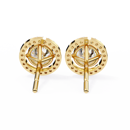 Allure Round Diamond Earrings - Espira Gems