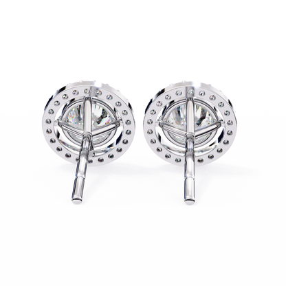 Boucles d'oreilles Allure en diamant rond