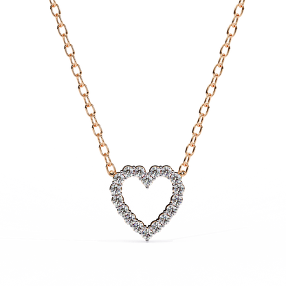 Luxe Heart Diamond Pendant - Espira Fine Gems