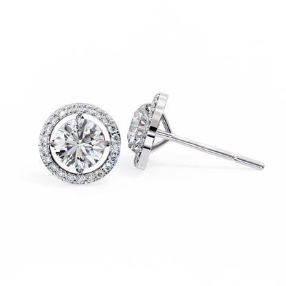 Allure Round Diamond Earrings