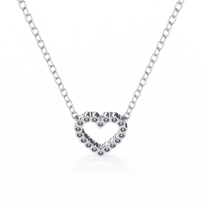 Luxe Heart Diamond Pendant - Espira Fine Gems