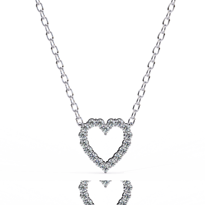 Luxe Heart Diamond Pendant - Espira Fine Gems