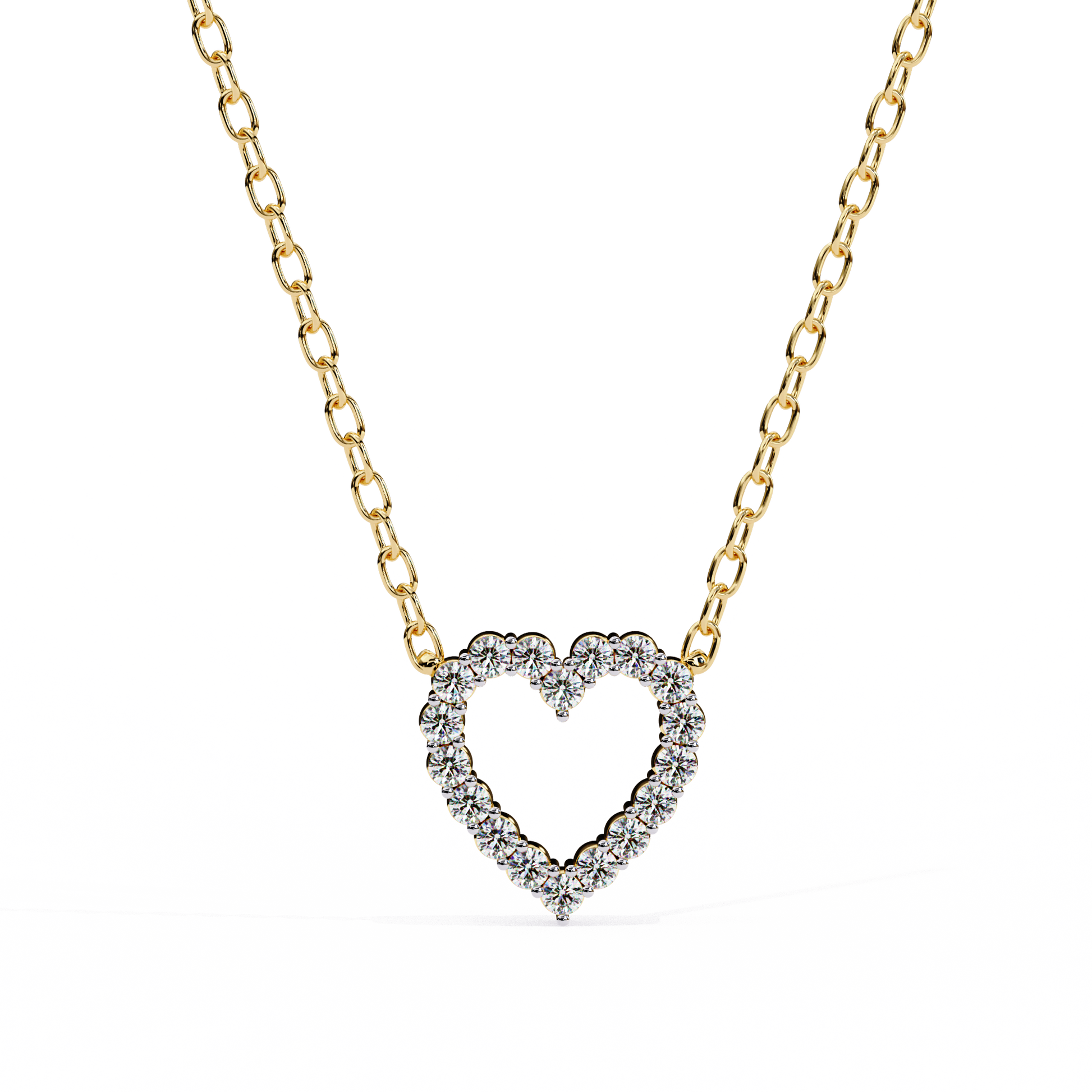 Luxe Heart Diamond Pendant - Espira Fine Gems