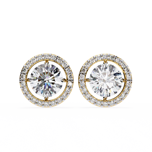 Allure Round Diamond Earrings