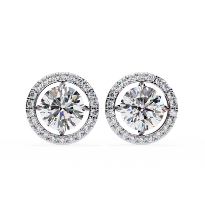 Boucles d'oreilles Allure en diamant rond