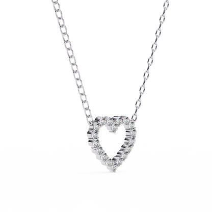 Luxe Heart Diamond Pendant - Espira Fine Gems