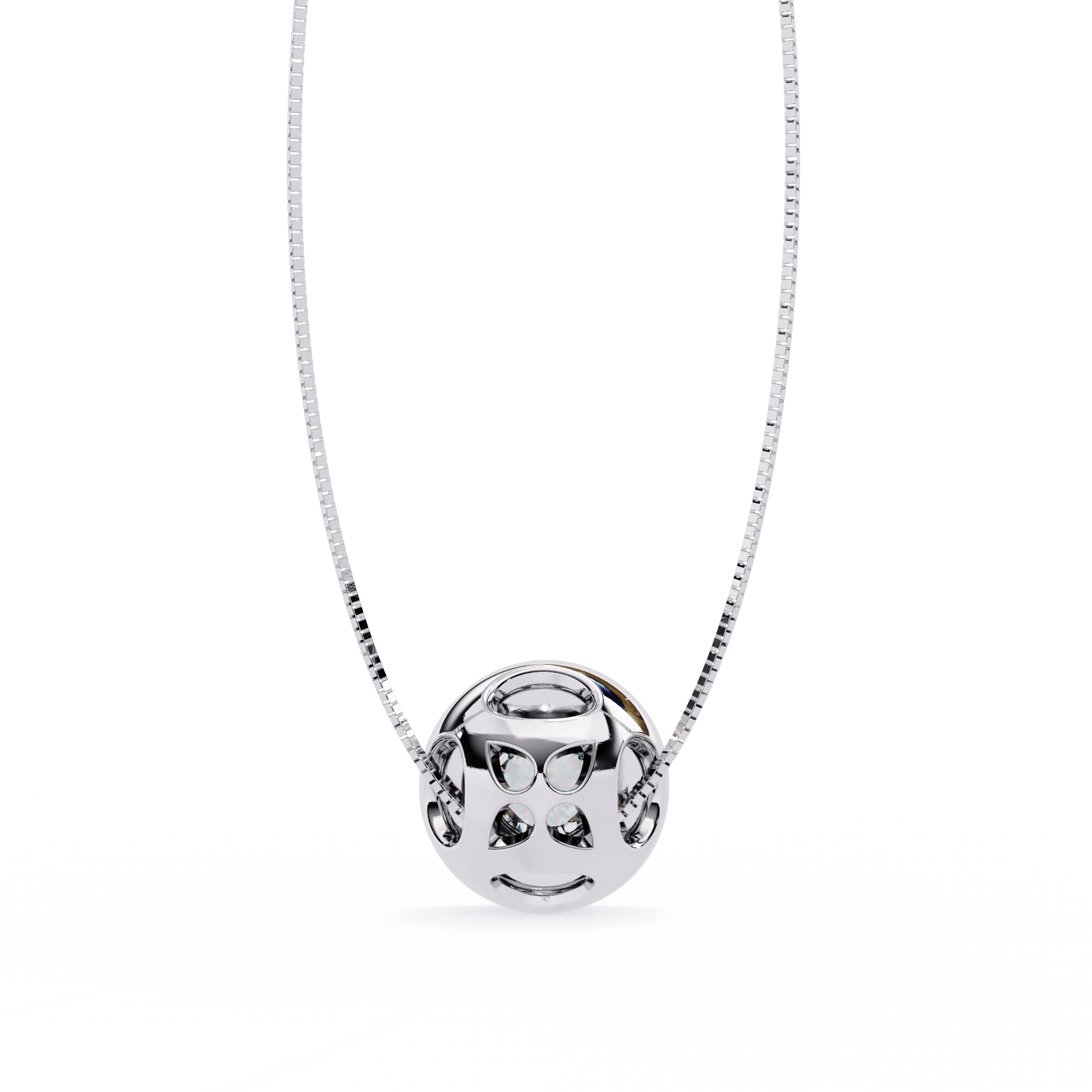 Luxe Circle Diamond Pendant - Espira Fine Gems