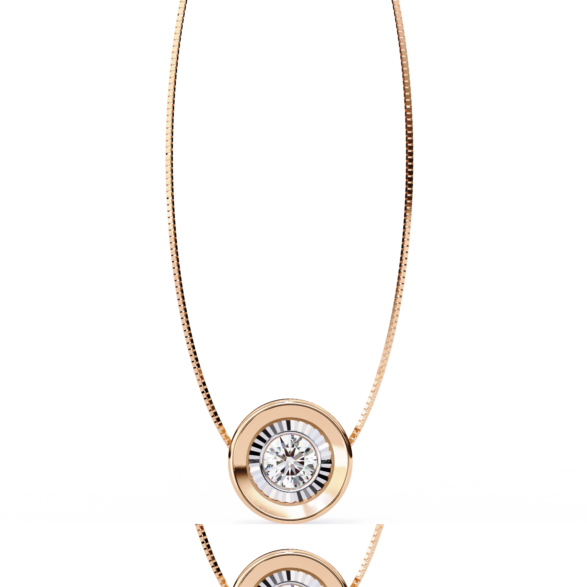 Luxe Circle Diamond Pendant - Espira Fine Gems