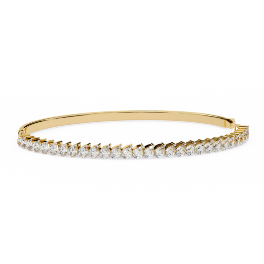 SoulLink Pear Cuff Diamond Bracelet