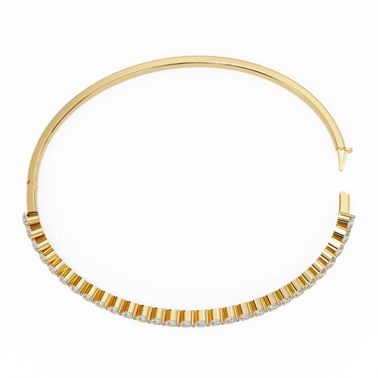 SoulLink Pear Cuff Diamond Bracelet