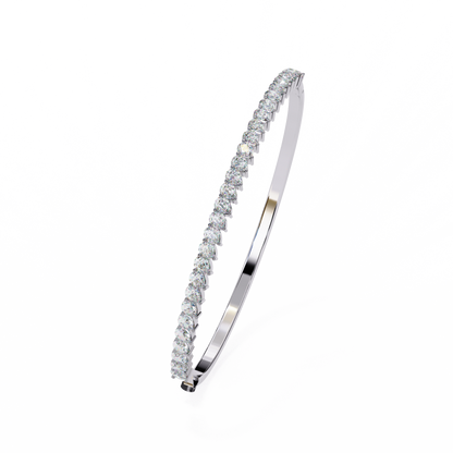 SoulLink Pear Cuff Diamond Bracelet