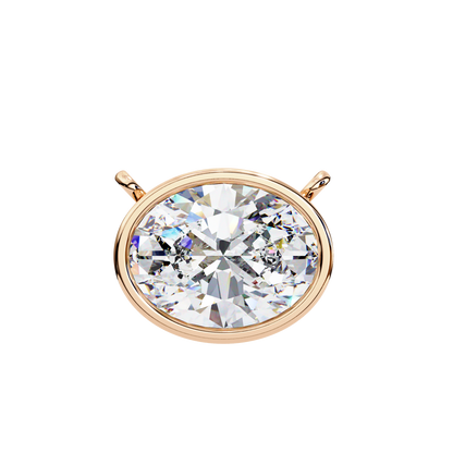Pendentif diamant Floris céleste