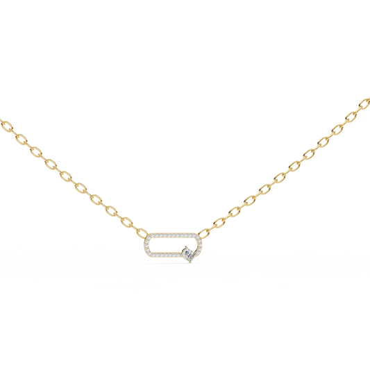 Bound Cushion Diamond Pendant