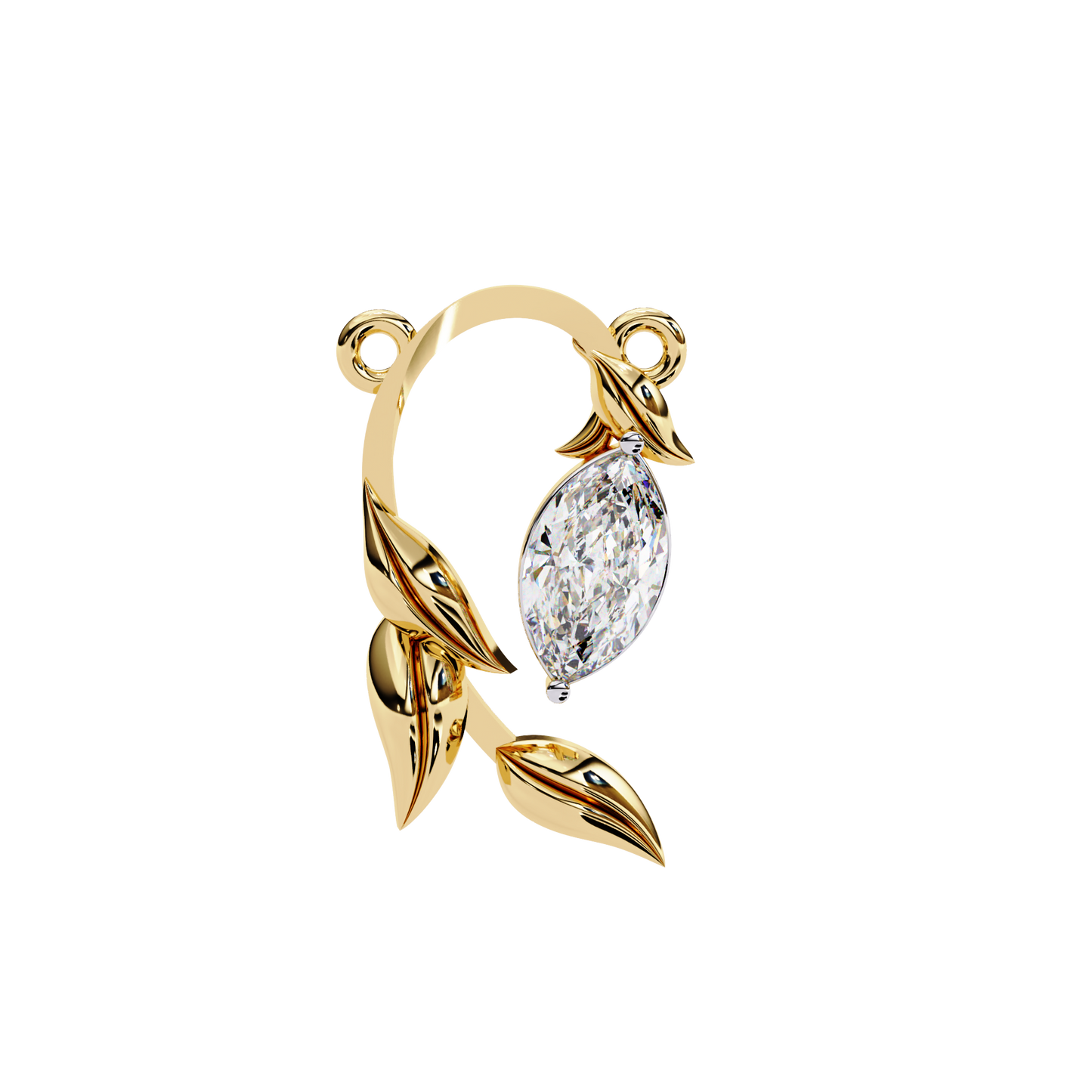 bound marquise diamond pendant