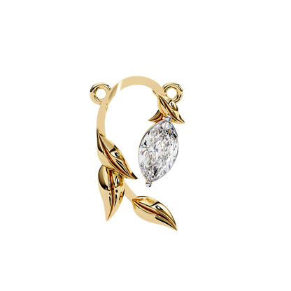 Bound Marquise Diamond Pendant
