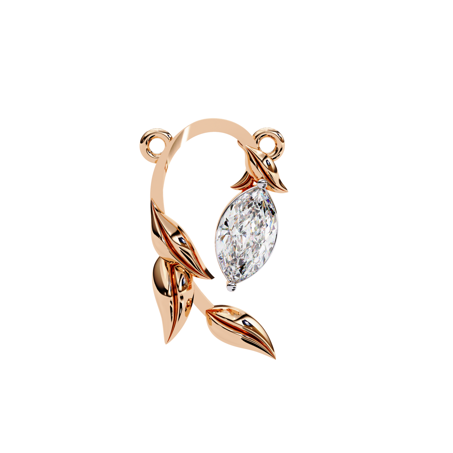 bound marquise diamond pendant