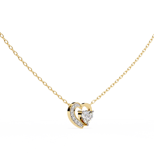 Bound Heart Diamond Pendant - Espira Gems