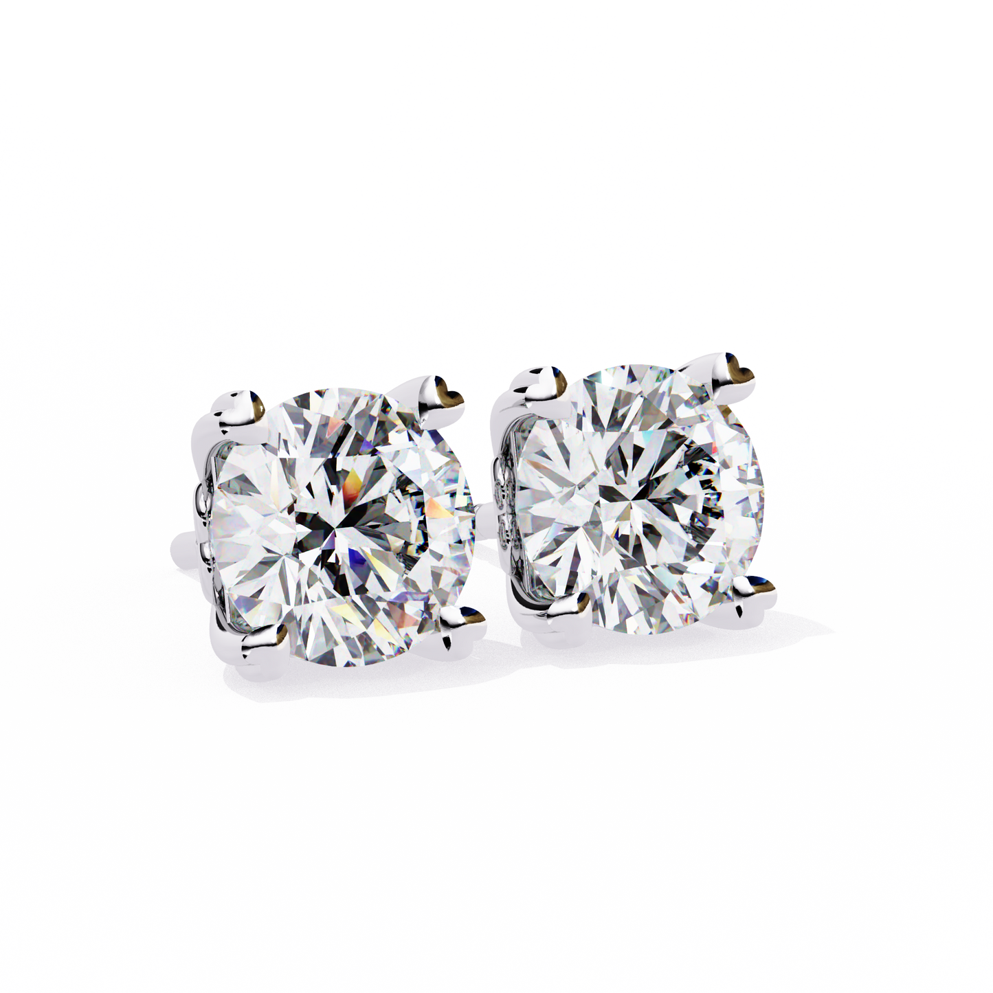 boucles d'oreilles en diamant amour