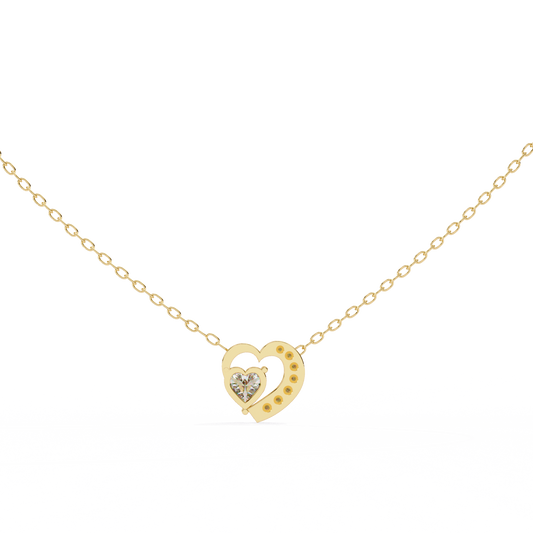Bound Heart Diamond Pendant - Espira Gems