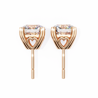 Boucles d'oreilles en diamant Amour