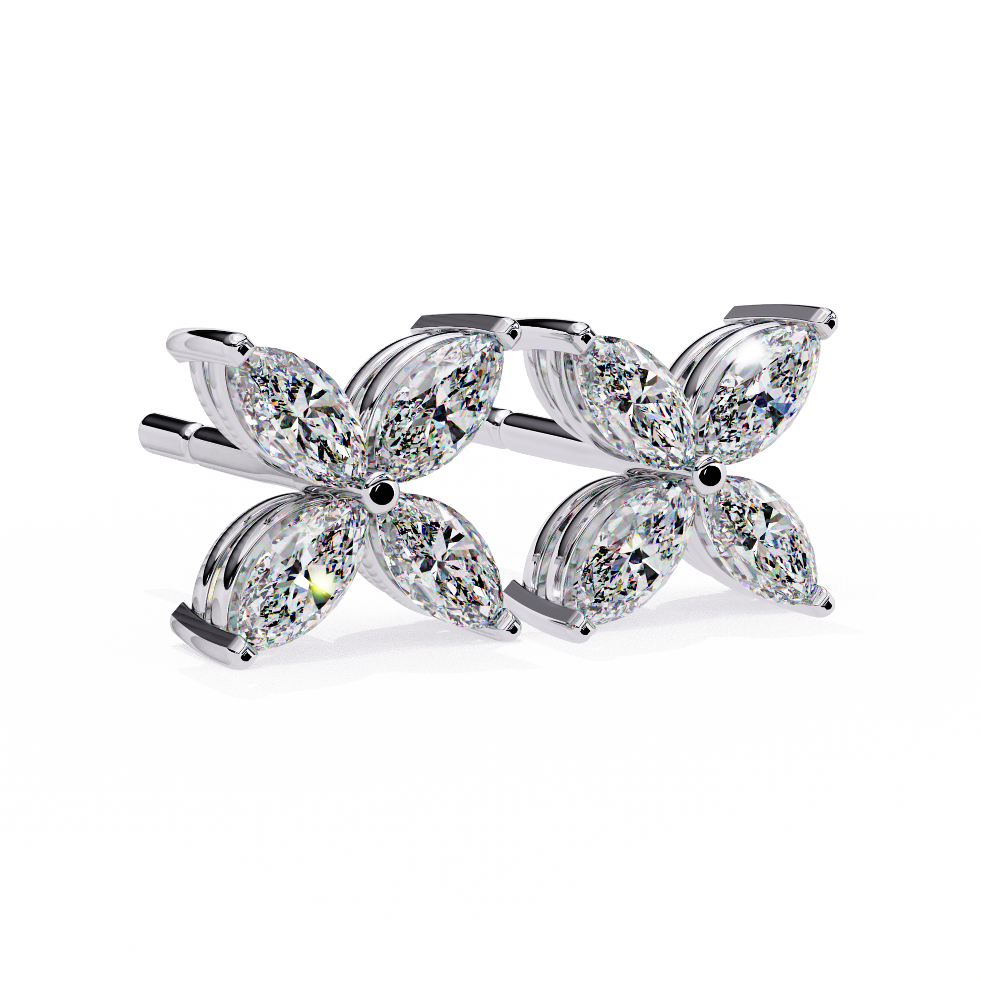 Blossom Marquise Diamond Earrings - Espira Fine Gems