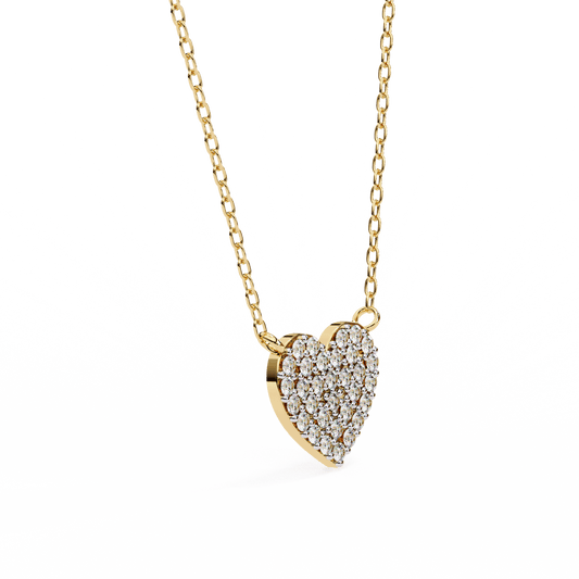 Stellar Round Diamond Pendant - Espira Fine Gems