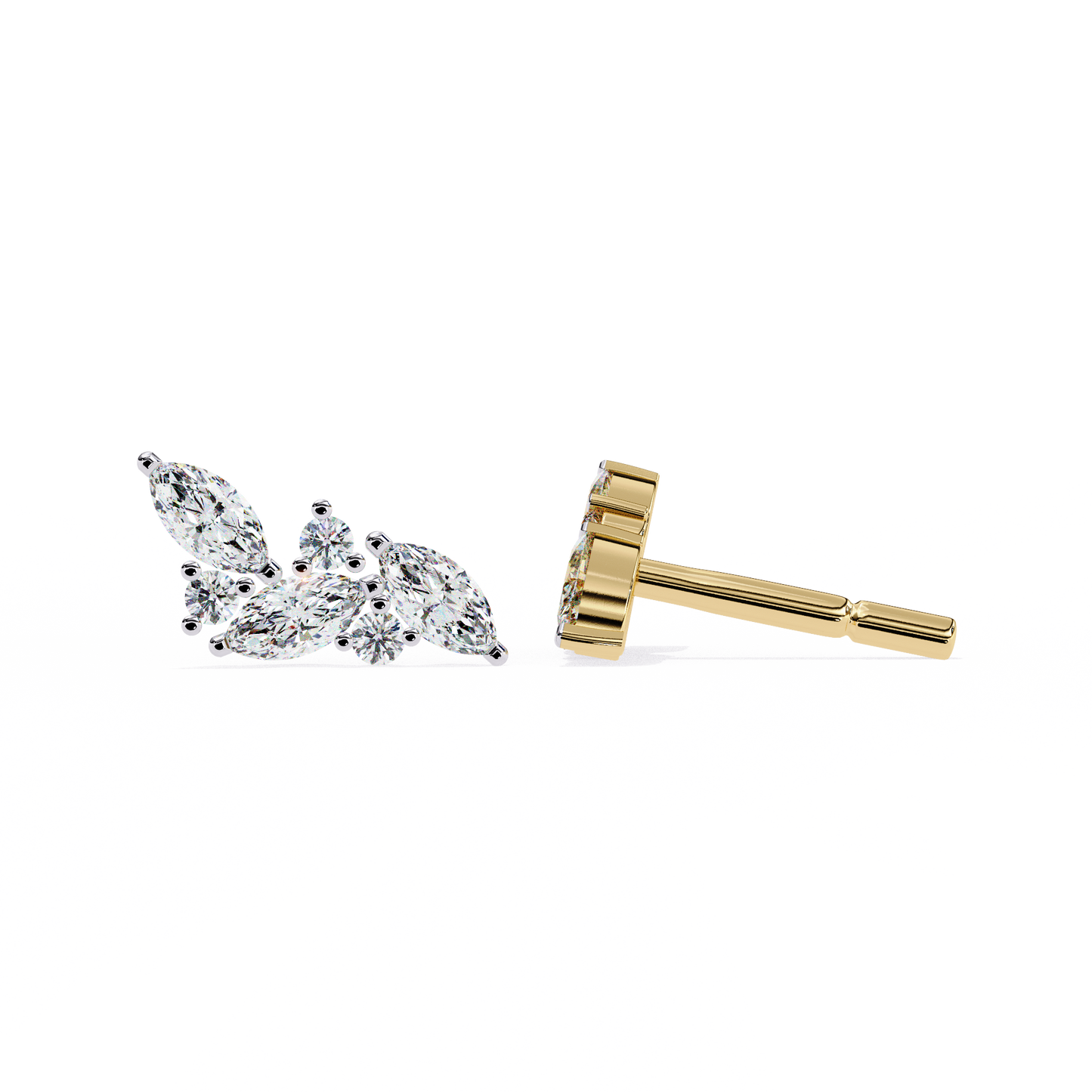 boucles d'oreilles en diamant paradise marquise