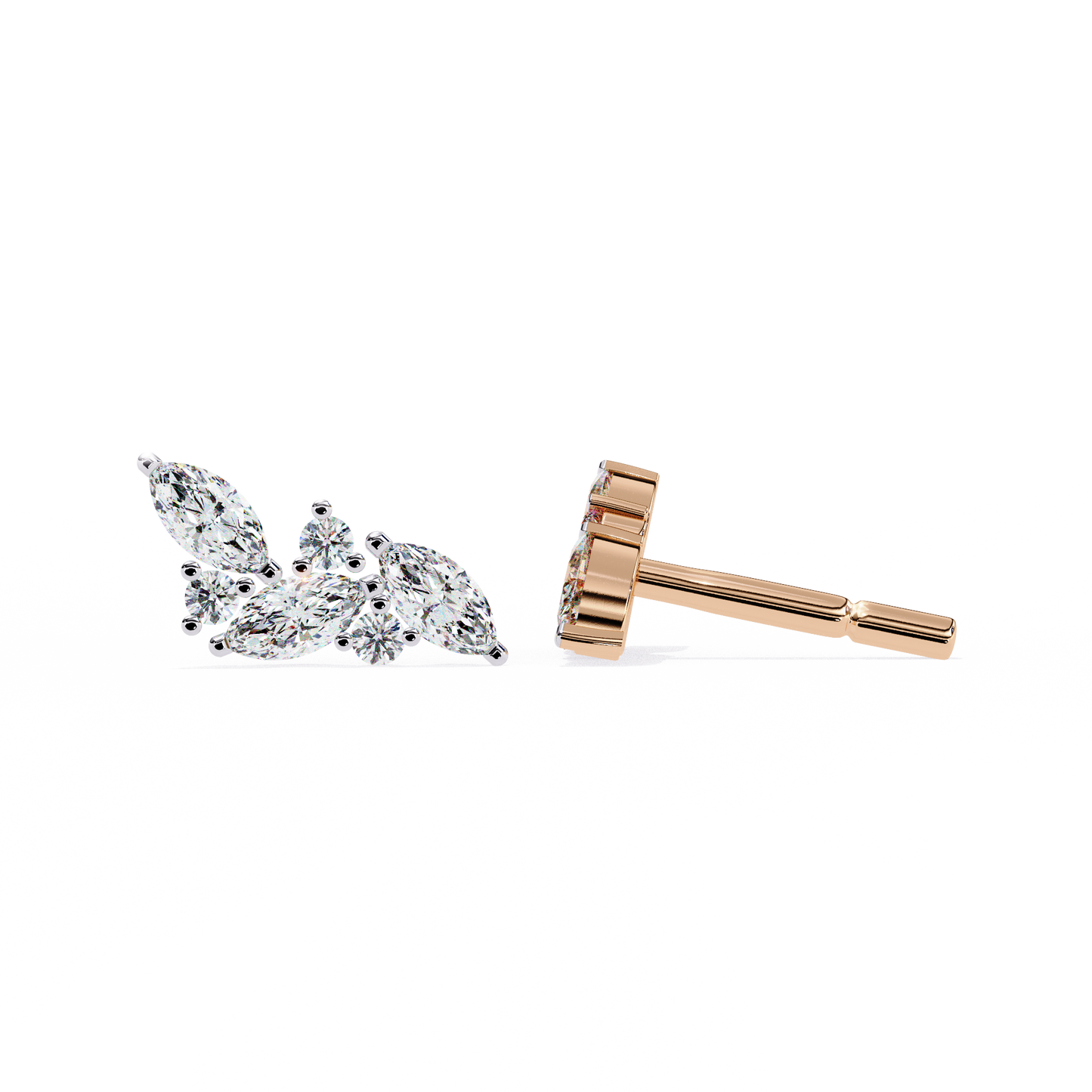 boucles d'oreilles en diamant paradise marquise