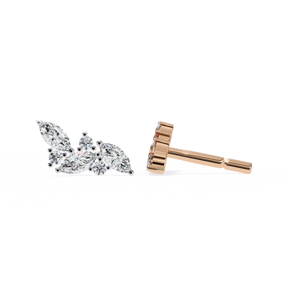 Boucles d'oreilles en diamant Paradise Marquise