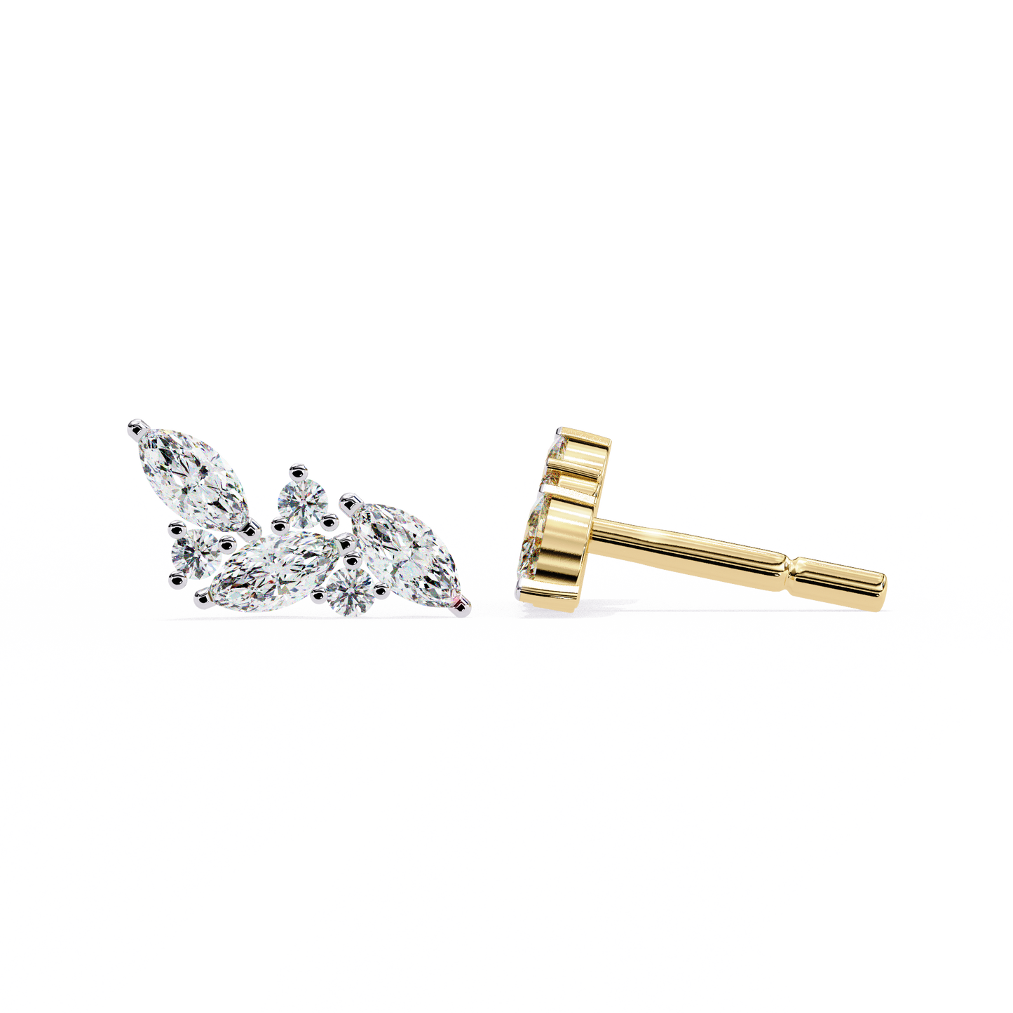 boucles d'oreilles en diamant paradise marquise