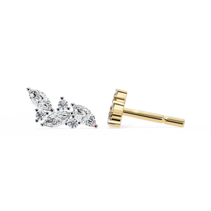 Boucles d'oreilles en diamant Paradise Marquise