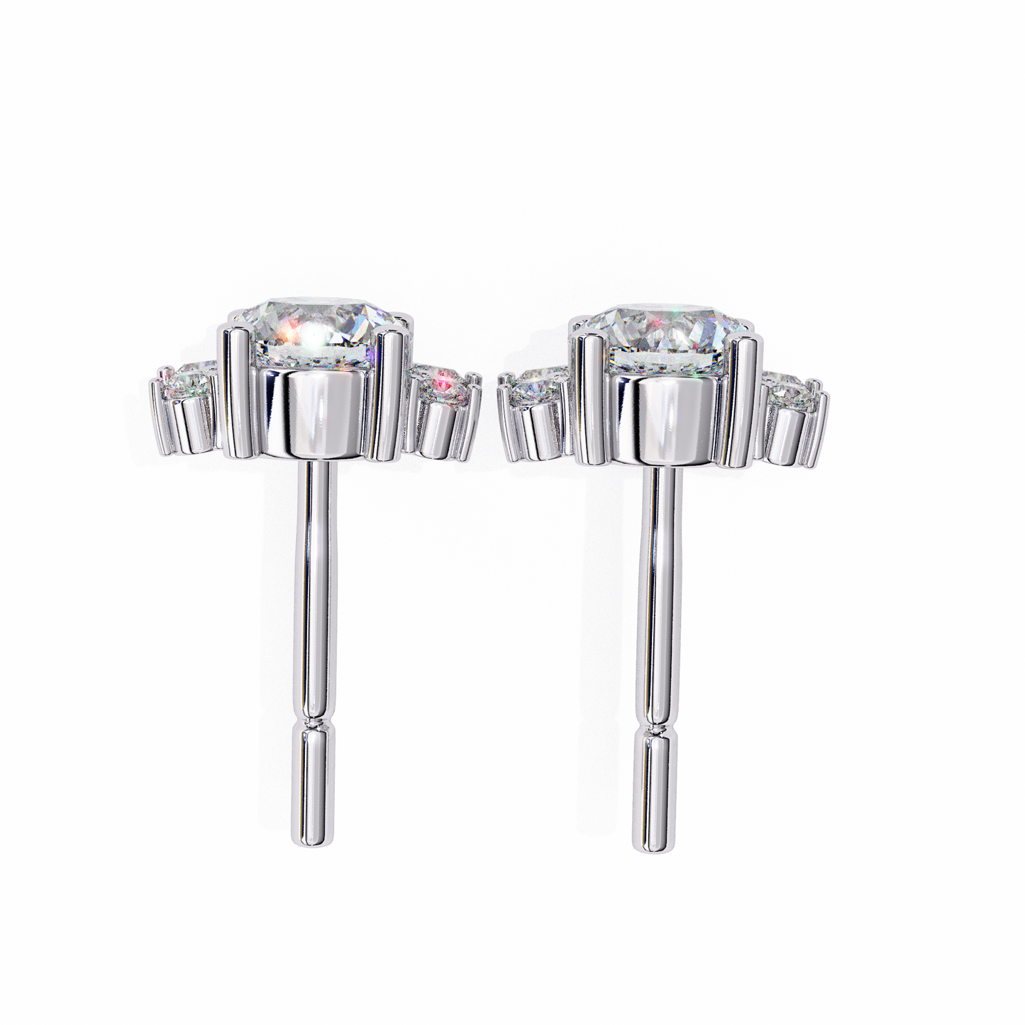 boucles d'oreilles en diamants floret spark