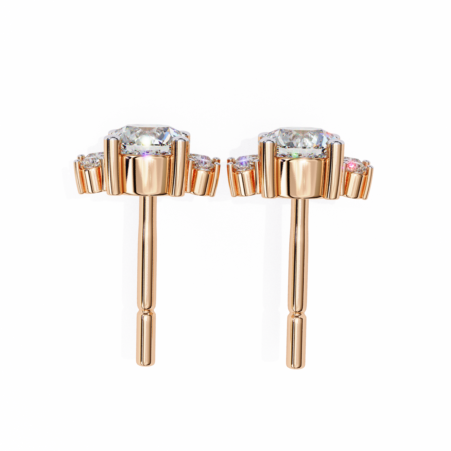 boucles d'oreilles en diamants floret spark