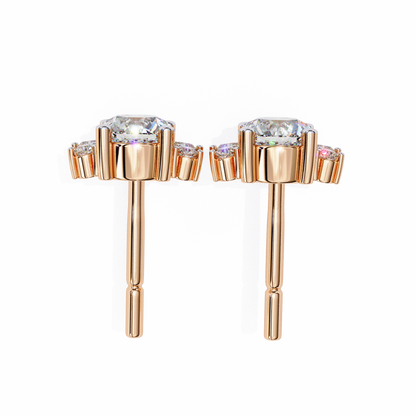 Floret Spark Diamond Earrings