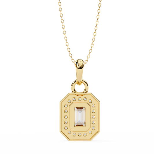 Aura Emerald Diamond Pendant (Chain Sold Separately) - Espira Gems