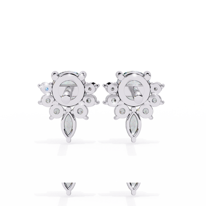 Floret Spark Diamond Earrings