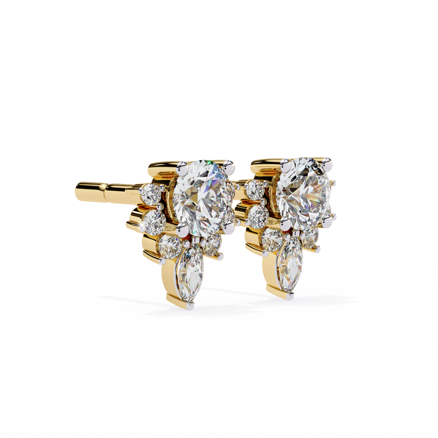 floret spark diamond earrings