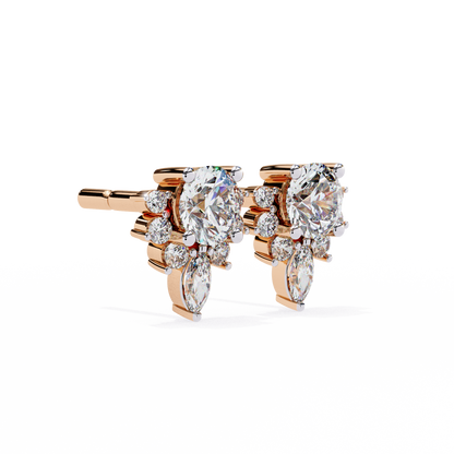 Floret Spark Diamond Earrings