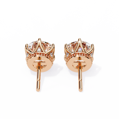 Regalia Crown Diamond Earrings - Espira Fine Gems