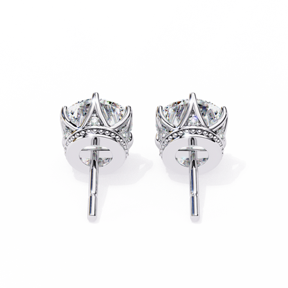 Regalia Crown Diamond Earrings - Espira Fine Gems