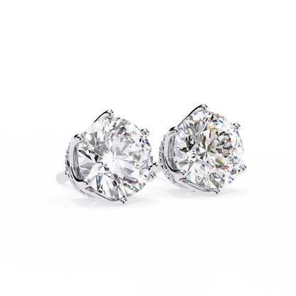 Regalia Crown Diamond Earrings - Espira Fine Gems