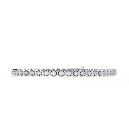 Hexa Round Diamond Bracelet