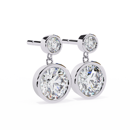 Evoke Drop Diamond Earrings