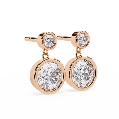 Boucles d'oreilles pendantes en diamant Evoke