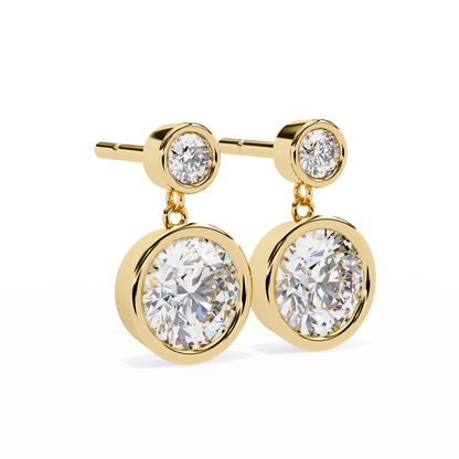 Evoke Drop Diamond Earrings