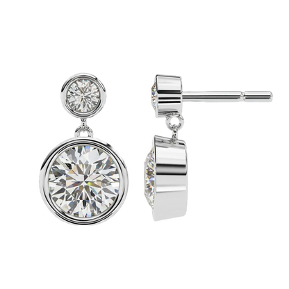 Boucles d'oreilles pendantes en diamant Evoke