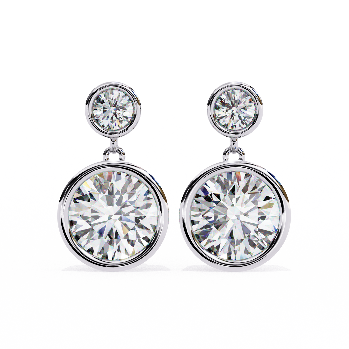 evoke drop diamond earrings