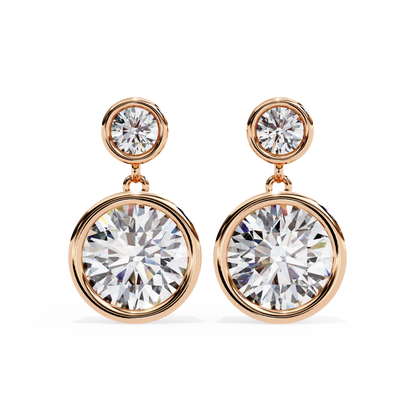 Evoke Drop Diamond Earrings